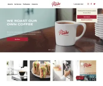 Parkscoffee.com(Parks Coffee) Screenshot