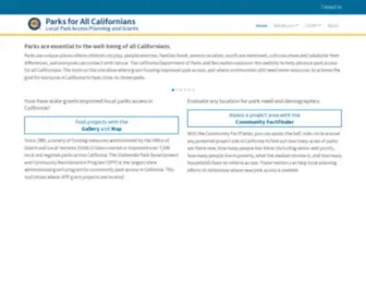 Parksforcalifornia.org(Parks for All Californians) Screenshot