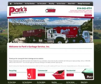 Parksgarbage.com(Park's Garbage Service) Screenshot