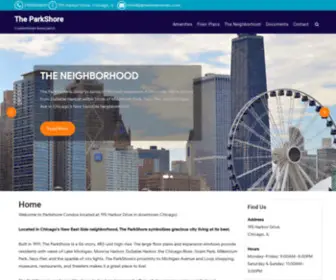 Parkshorecondo.com(Condominium Association) Screenshot