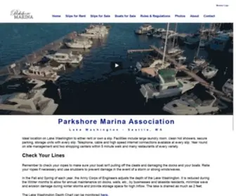 Parkshoremarina.org(Parkshore Marina) Screenshot