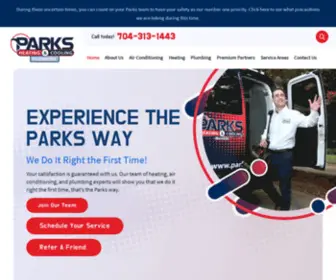 Parkshvac.com(HVAC Services in Charlotte) Screenshot