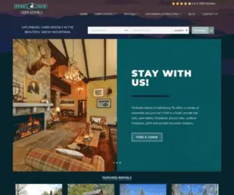 Parksidecabinrentals.com(Gatlinburg Cabin Rentals) Screenshot