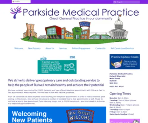 Parksidemedicalpractice.co.uk(Parkside Medical Practice) Screenshot