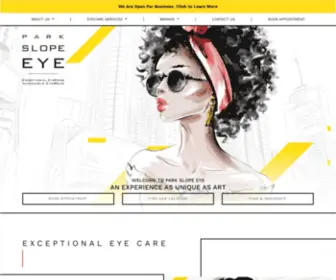 Parkslopeeye.com(Brooklyn's Choice For Eyecare & Eye Wear) Screenshot