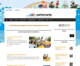 Parksmania.it(Il sito dedicato ai Parchi di Divertimento del mondo) Screenshot