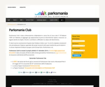 Parksmaniaclub.it(Parksmania Club) Screenshot