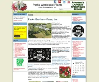 Parkswholesaleplants.com(Wholesale Grower and Garden Center) Screenshot