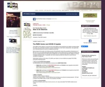 Parktheaterproject.com(The Park Center) Screenshot