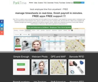 Parktime.com(Time Clock Software) Screenshot