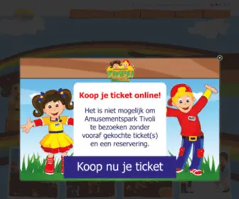Parktivoli.nl(Amusementspark Tivoli) Screenshot