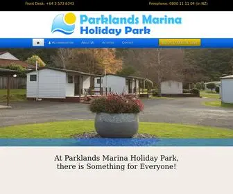 Parktostay.co.nz(Parklands Marina Holiday Park) Screenshot