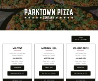 Parktownpizza.com(Parktown Pizza Company) Screenshot