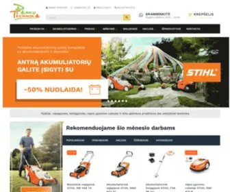 Parkutechnika.lt(Sodo Technika Internetu) Screenshot