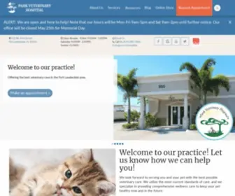 Parkvet.net(Park Veterinary Hospital) Screenshot