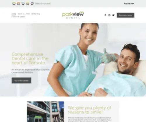 Parkviewdentaltoronto.com(Parkview Dental) Screenshot