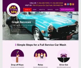 Parkviewhillscarspa.com(Toronto Car Wash) Screenshot