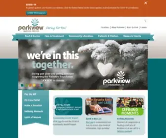 Parkviewmc.com(Parkview Medical Center) Screenshot