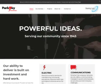 Parkwayelectric.com(Electrical, Communications, Controls, and AV Services) Screenshot