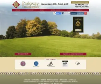 Parkwayendodontics.com(Parkway Endodontics) Screenshot