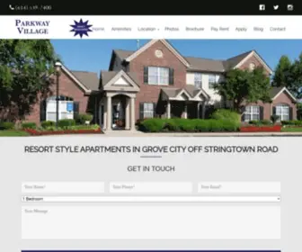 Parkwayvillagegc.com(Apartments in Grove City Ohio) Screenshot