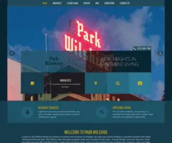 Parkwilshire-APTS.com(Park Wilshire) Screenshot