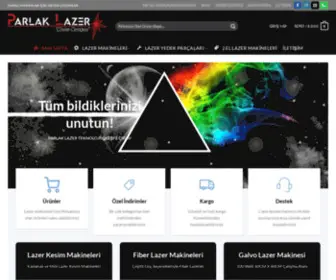 Parlaklazer.com(Lazer Kesim Markalama Makine Satış Servis Yedek Parça) Screenshot