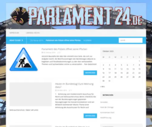 Parlament24.de(Hier (be)stimmt das Volk) Screenshot