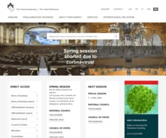 Parlament.ch(Parlament) Screenshot