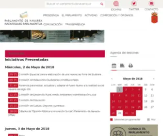 Parlamentodenavarra.es(Parlamento de Navarra) Screenshot