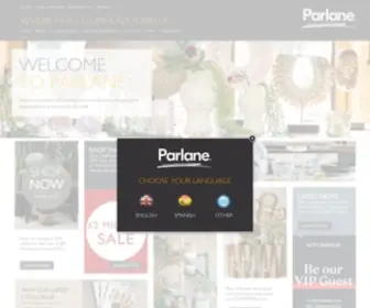 Parlaneinternational.co.uk(Parlane Living Ltd) Screenshot