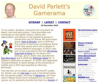Parlettgames.uk(David Parlett) Screenshot