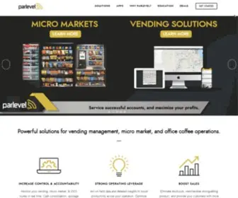 Parlevelsystems.com(Vending Management Tools for Successful Operations) Screenshot