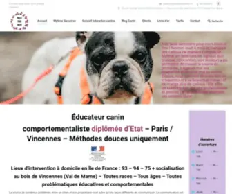 Parlezvouschien.fr(Travail en méthode positive respectueuse du chien) Screenshot