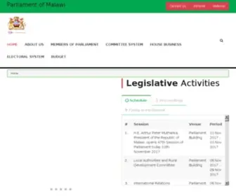 Parliament.gov.mw(Parliament of Malawi) Screenshot
