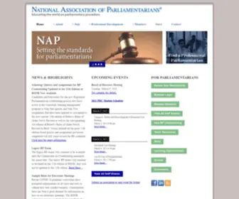 Parliamentarians.org(National Association of Parliamentarians) Screenshot