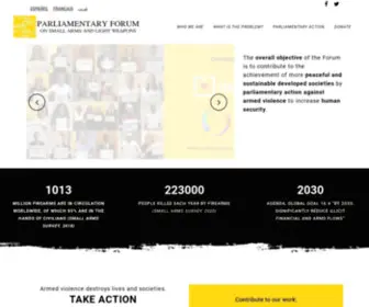 Parliamentaryforum.org(The overall objective of the Forum) Screenshot