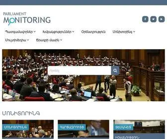 Parliamentmonitoring.am(Parliament Monitoring) Screenshot