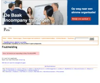 Parlis.nl(Foutmelding) Screenshot