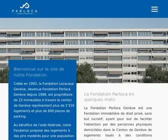 Parloca-Geneve.ch(Fondation) Screenshot