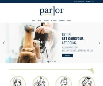 Parlordrybar.com(Parlor Blow Dry Bar) Screenshot