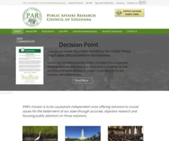 Parlouisiana.com(Public Affairs Research Council Of Louisiana) Screenshot