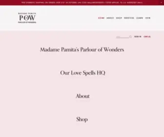 Parlourofwonders.com(Madame Pamita's Parlour Of Wonders) Screenshot