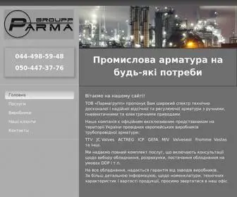 Parmagroup.com.ua(металл) Screenshot