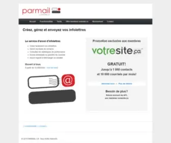 Parmail.ca(Accueil) Screenshot