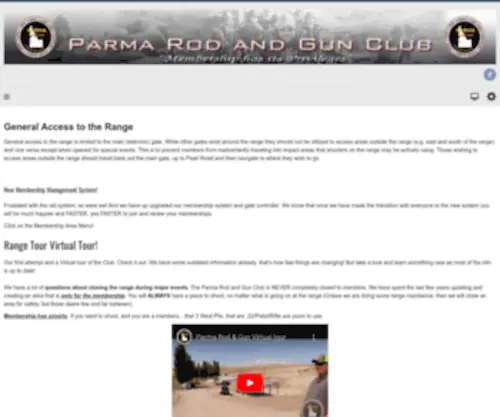 Parmarng.org(Parma, Idaho Rod and Gun Club) Screenshot