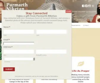 Parmarth.com(Parmarth Niketan) Screenshot