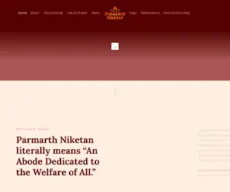Parmarth.org(An Abode Dedicated to the Welfare of All) Screenshot