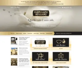 Parmigianoreggiano.com(Parmigiano Reggiano PDO) Screenshot