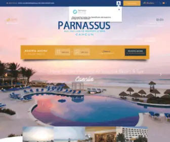 Parnassusresorts.com(Hotel Cancún) Screenshot